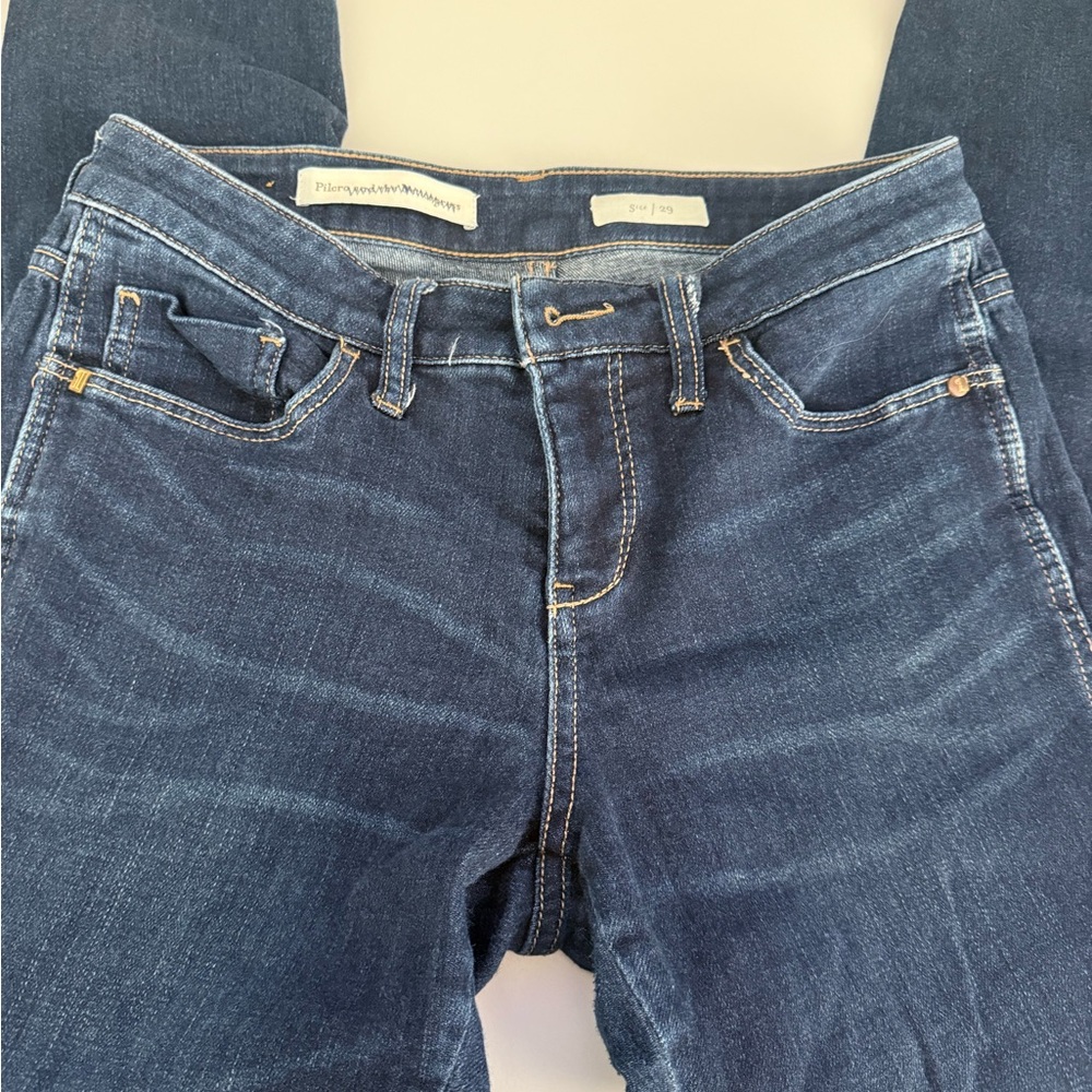 Pilcro Women's Dark Indigo Skinny Jeans